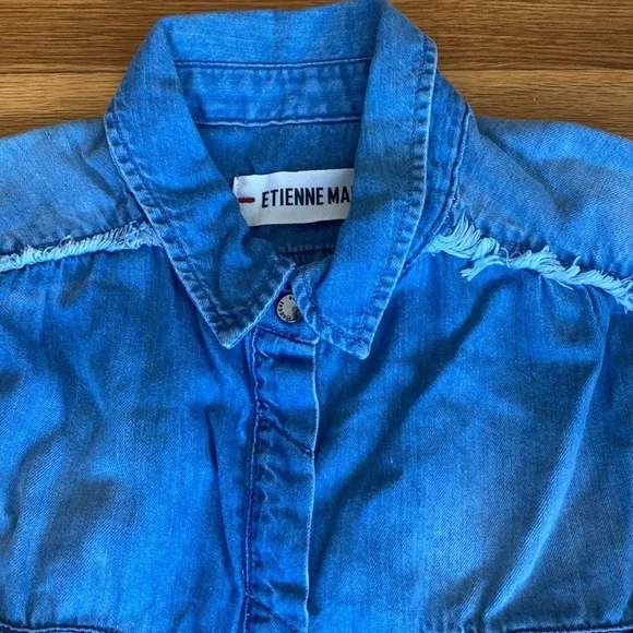 etienne marcel denim dress Etienne Marcel | Dresses | Etienne Marcel Zip Front Military Green Dress Sz S